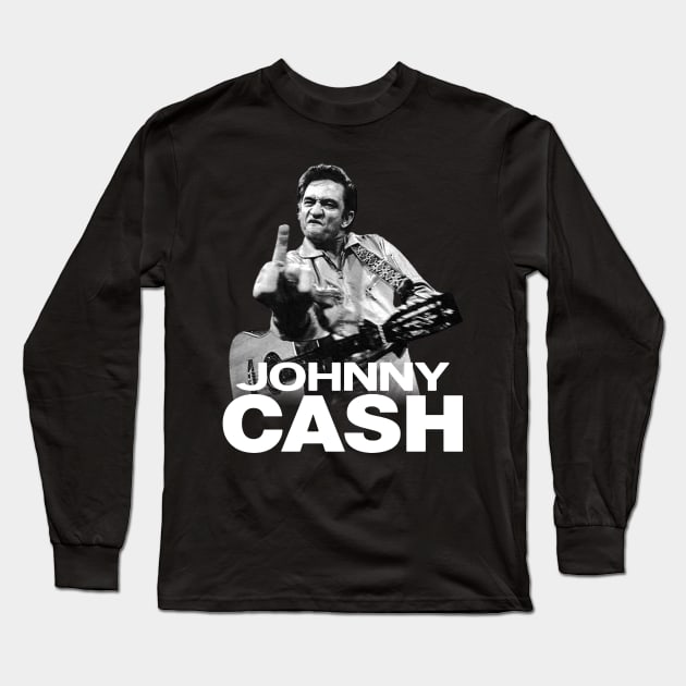 Johnny Cash | Vintage Long Sleeve T-Shirt by danterjad